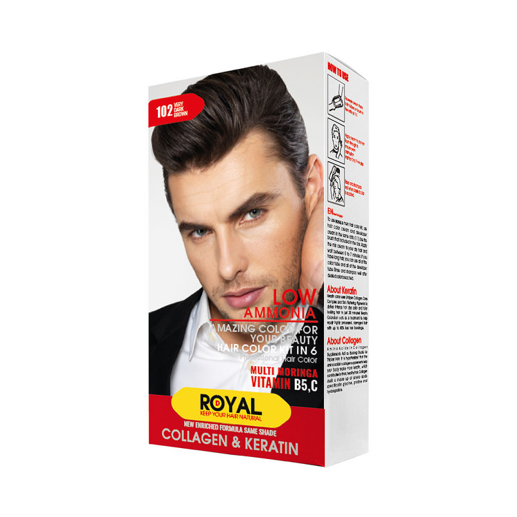 رنگ موی قهوه ای خیلی تیره مردانه