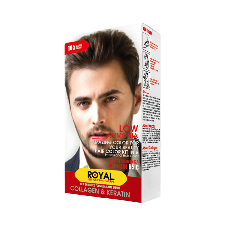 رنگ موی قهوه ای متوسط