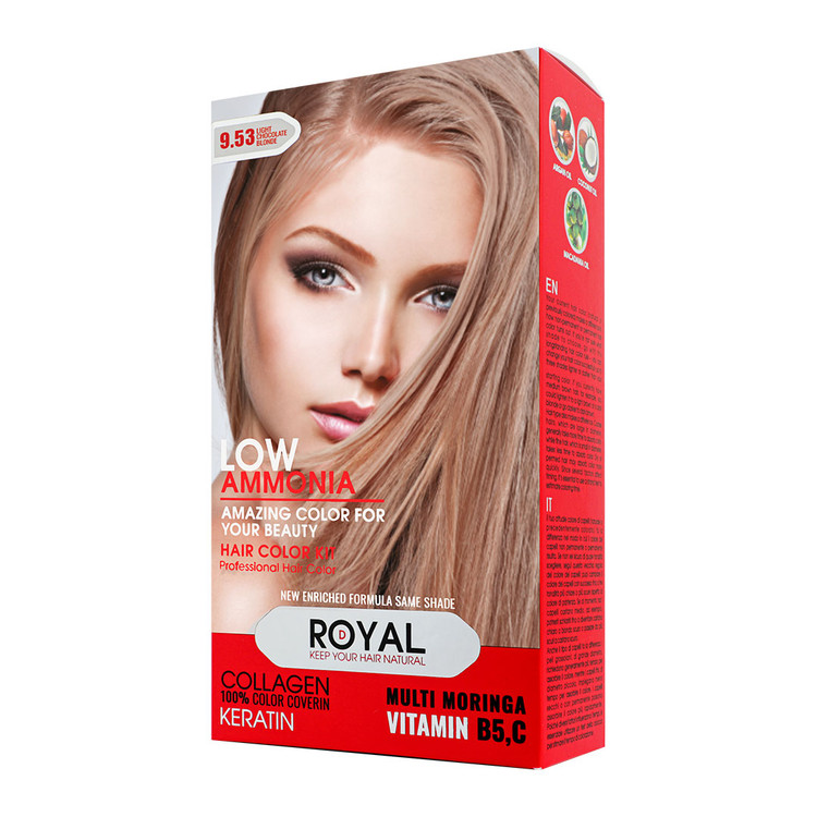 رنگ موی بلوند شکلاتی روشن