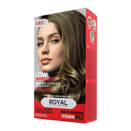 رنگ موی بلوند زیتونی متوسط