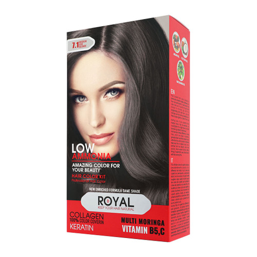 رنگ موی بلوند دودی متوسط